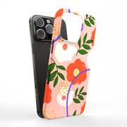 Flower Design Tough Cases For Apple iPhone (17, 16, 15, 14, 13, 12, 11, X, SE, 8, 7/ Air, Plus, Pro, Max, Mini, XR, XS), Print in USA