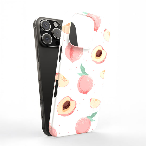 Juicy Peach Tough Cases For Apple iPhone (17, 16, 15, 14, 13, 12, 11, X, SE, 8, 7/ Air, Plus, Pro, Max, Mini, XR, XS), Print in USA