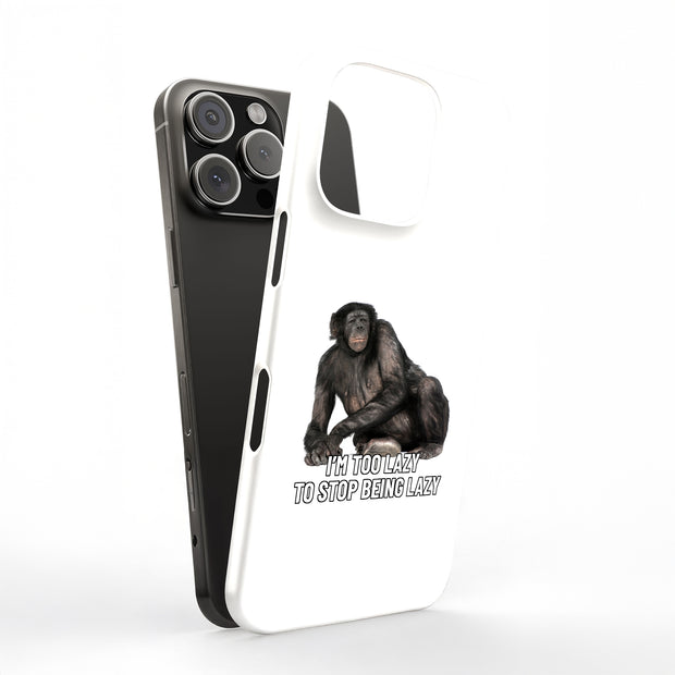 Funny Meme Lazy Tough Cases For Apple iPhone (17, 16, 15, 14, 13, 12, 11, X, SE, 8, 7/ Air, Plus, Pro, Max, Mini, XR, XS), Print in USA