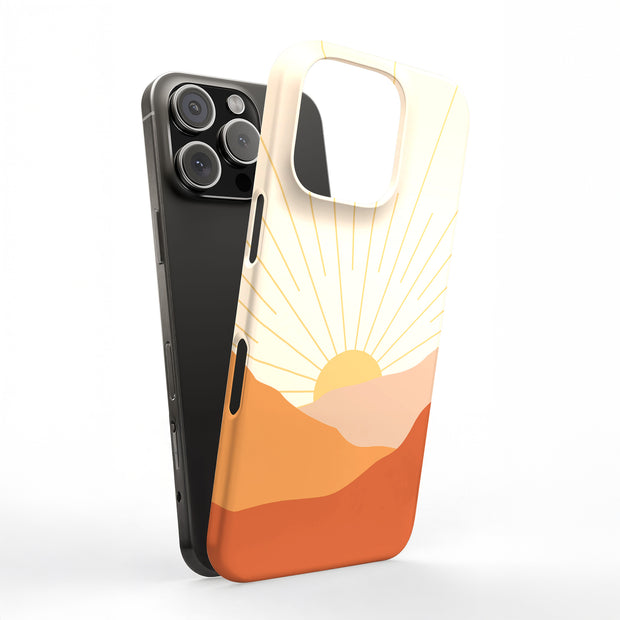 Sunset Pattern Tough Cases For Apple iPhone (17, 16, 15, 14, 13, 12, 11, X, SE, 8, 7/ Air, Plus, Pro, Max, Mini, XR, XS), Print in USA