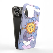 Sun Moon Stars Tough Cases For Apple iPhone (17, 16, 15, 14, 13, 12, 11, X, SE, 8, 7/ Air, Plus, Pro, Max, Mini, XR, XS), Print in USA