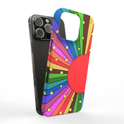 Colorful Sun Tough Cases For Apple iPhone (17, 16, 15, 14, 13, 12, 11, X, SE, 8, 7/ Air, Plus, Pro, Max, Mini, XR, XS), Print in USA