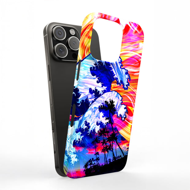 Summer Wave Tough Cases For Apple iPhone (17, 16, 15, 14, 13, 12, 11, X, SE, 8, 7/ Air, Plus, Pro, Max, Mini, XR, XS), Print in USA