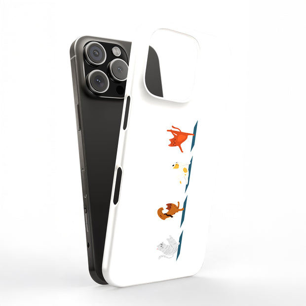 Cat Do Yoga Tough Cases For Apple iPhone (17, 16, 15, 14, 13, 12, 11, X, SE, 8, 7/ Air, Plus, Pro, Max, Mini, XR, XS), Print in USA