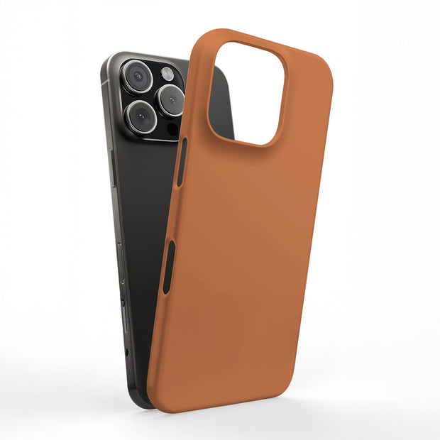 Dark Orange Tough Cases For Apple iPhone (17, 16, 15, 14, 13, 12, 11, X, SE, 8, 7/ Air, Plus, Pro, Max, Mini, XR, XS), Print in USA