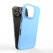 Sky Blue Color Tough Cases For Apple iPhone (17, 16, 15, 14, 13, 12, 11, X, SE, 8, 7/ Air, Plus, Pro, Max, Mini, XR, XS), Print in USA