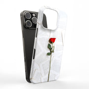 Red Rose Flower Tough Cases For Apple iPhone (17, 16, 15, 14, 13, 12, 11, X, SE, 8, 7/ Air, Plus, Pro, Max, Mini, XR, XS), Print in USA