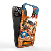 Cowboy Collage Tough Cases For Apple iPhone (17, 16, 15, 14, 13, 12, 11, X, SE, 8, 7/ Air, Plus, Pro, Max, Mini, XR, XS), Print in USA