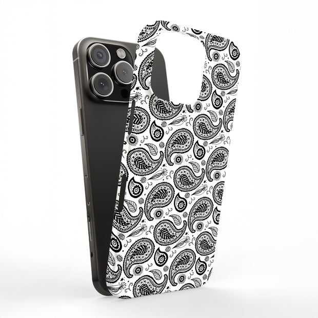 Black Bandana Tough Cases For Apple iPhone (17, 16, 15, 14, 13, 12, 11, X, SE, 8, 7/ Air, Plus, Pro, Max, Mini, XR, XS), Print in USA
