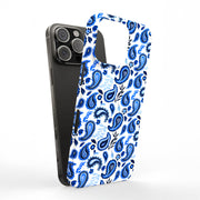 Blue Bandana Tough Cases For Apple iPhone (17, 16, 15, 14, 13, 12, 11, X, SE, 8, 7/ Air, Plus, Pro, Max, Mini, XR, XS), Print in USA