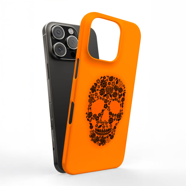 Skull Flower Tough Cases For Apple iPhone (17, 16, 15, 14, 13, 12, 11, X, SE, 8, 7/ Air, Plus, Pro, Max, Mini, XR, XS), Print in USA