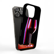 Red Wine Glass Tough Cases For Apple iPhone (17, 16, 15, 14, 13, 12, 11, X, SE, 8, 7/ Air, Plus, Pro, Max, Mini, XR, XS), Print in USA