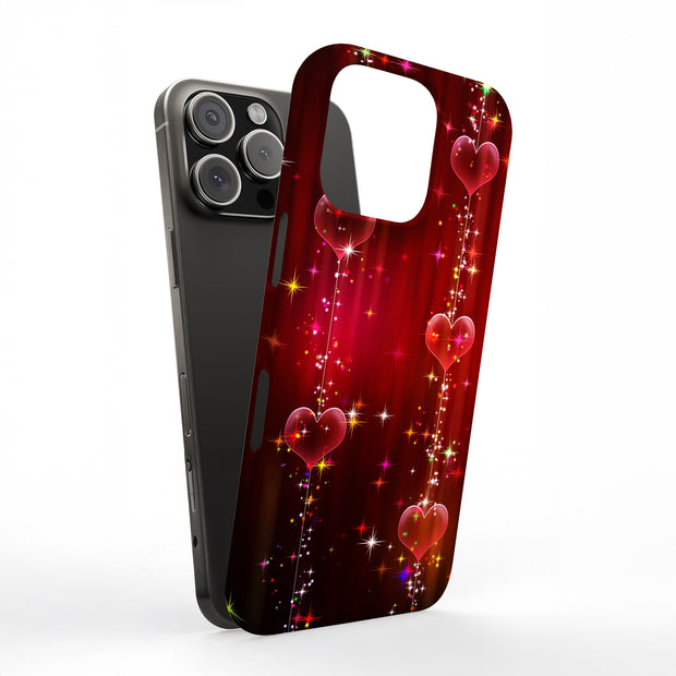 Shinny Hearts Tough Cases For Apple iPhone (17, 16, 15, 14, 13, 12, 11, X, SE, 8, 7/ Air, Plus, Pro, Max, Mini, XR, XS), Print in USA
