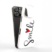 Smile Red Heart Tough Cases For Apple iPhone (17, 16, 15, 14, 13, 12, 11, X, SE, 8, 7/ Air, Plus, Pro, Max, Mini, XR, XS), Print in USA