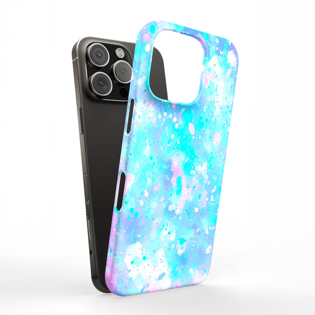 Watercolor Rain Tough Cases For Apple iPhone (17, 16, 15, 14, 13, 12, 11, X, SE, 8, 7/ Air, Plus, Pro, Max, Mini, XR, XS), Print in USA