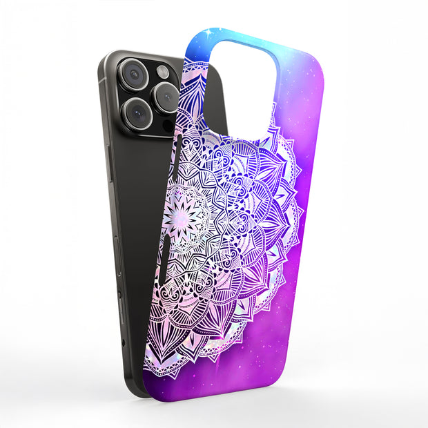 Purple Mandala Tough Cases For Apple iPhone (17, 16, 15, 14, 13, 12, 11, X, SE, 8, 7/ Air, Plus, Pro, Max, Mini, XR, XS), Print in USA