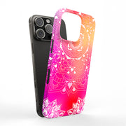 Pink Mandala Tough Cases For Apple iPhone (17, 16, 15, 14, 13, 12, 11, X, SE, 8, 7/ Air, Plus, Pro, Max, Mini, XR, XS), Print in USA