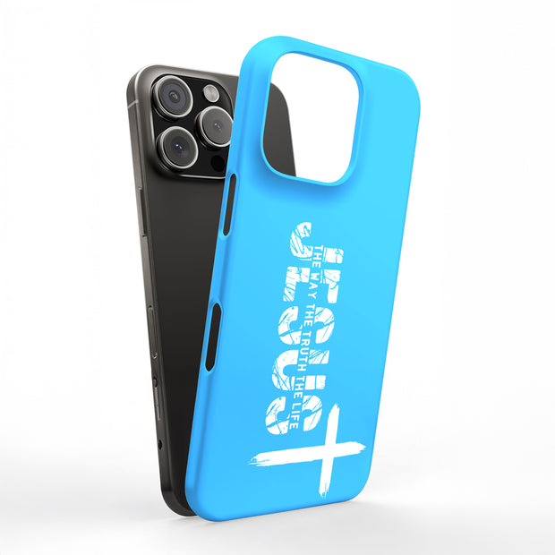 Jesus The Way Tough Cases For Apple iPhone (17, 16, 15, 14, 13, 12, 11, X, SE, 8, 7/ Air, Plus, Pro, Max, Mini, XR, XS), Print in USA