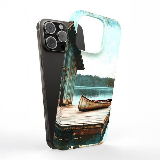 Old Boathouse 1 Tough Cases For Apple iPhone (17, 16, 15, 14, 13, 12, 11, X, SE, 8, 7/ Air, Plus, Pro, Max, Mini, XR, XS), Print in USA