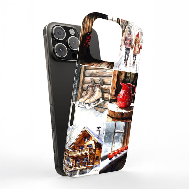 Winter Cabin 1 Tough Cases For Apple iPhone (17, 16, 15, 14, 13, 12, 11, X, SE, 8, 7/ Air, Plus, Pro, Max, Mini, XR, XS), Print in USA