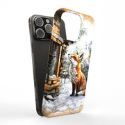 Winter Snow Fox Tough Cases For Apple iPhone (17, 16, 15, 14, 13, 12, 11, X, SE, 8, 7/ Air, Plus, Pro, Max, Mini, XR, XS), Print in USA