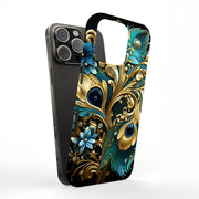 Jewel Feather 2 Tough Cases For Apple iPhone (17, 16, 15, 14, 13, 12, 11, X, SE, 8, 7/ Air, Plus, Pro, Max, Mini, XR, XS), Print in USA