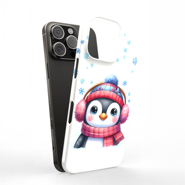 Kawaii Penguin Tough Cases For Apple iPhone (17, 16, 15, 14, 13, 12, 11, X, SE, 8, 7/ Air, Plus, Pro, Max, Mini, XR, XS), Print in USA