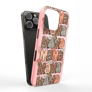 Leopard Mama 2 Tough Cases For Apple iPhone (17, 16, 15, 14, 13, 12, 11, X, SE, 8, 7/ Air, Plus, Pro, Max, Mini, XR, XS), Print in USA