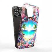 Seashells Beach Tough Cases For Apple iPhone (17, 16, 15, 14, 13, 12, 11, X, SE, 8, 7/ Air, Plus, Pro, Max, Mini, XR, XS), Print in USA
