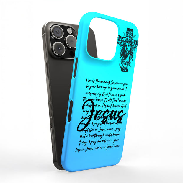 Speak of Jesus Tough Cases For Apple iPhone (17, 16, 15, 14, 13, 12, 11, X, SE, 8, 7/ Air, Plus, Pro, Max, Mini, XR, XS), Print in USA
