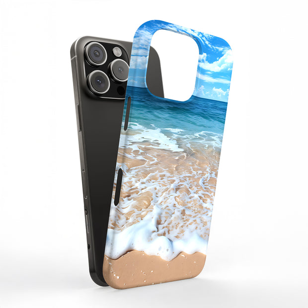 Beach Wave 1 Tough Cases For Apple iPhone (17, 16, 15, 14, 13, 12, 11, X, SE, 8, 7/ Air, Plus, Pro, Max, Mini, XR, XS), Print in USA