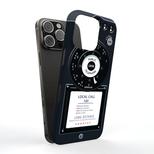 Vintage Phone Tough Cases For Apple iPhone (17, 16, 15, 14, 13, 12, 11, X, SE, 8, 7/ Air, Plus, Pro, Max, Mini, XR, XS), Print in USA