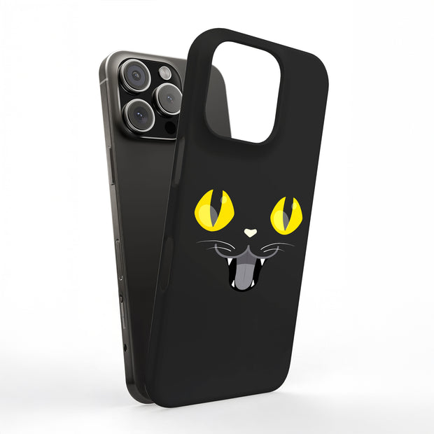 Enigmatic Cat Tough Cases For Apple iPhone (17, 16, 15, 14, 13, 12, 11, X, SE, 8, 7/ Air, Plus, Pro, Max, Mini, XR, XS), Print in USA
