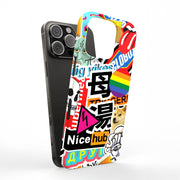 Trendy Stickers Tough Cases For Apple iPhone (17, 16, 15, 14, 13, 12, 11, X, SE, 8, 7/ Air, Plus, Pro, Max, Mini, XR, XS), Print in USA