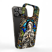 Virgin Mary 2 Tough Cases For Apple iPhone (17, 16, 15, 14, 13, 12, 11, X, SE, 8, 7/ Air, Plus, Pro, Max, Mini, XR, XS), Print in USA
