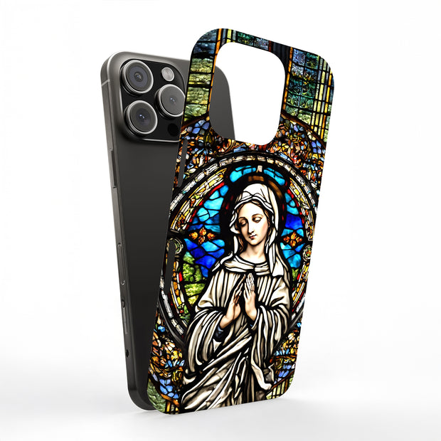 Virgin Mary 2 Tough Cases For Apple iPhone (17, 16, 15, 14, 13, 12, 11, X, SE, 8, 7/ Air, Plus, Pro, Max, Mini, XR, XS), Print in USA