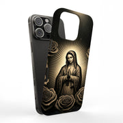 Virgin Mary 5 Tough Cases For Apple iPhone (17, 16, 15, 14, 13, 12, 11, X, SE, 8, 7/ Air, Plus, Pro, Max, Mini, XR, XS), Print in USA