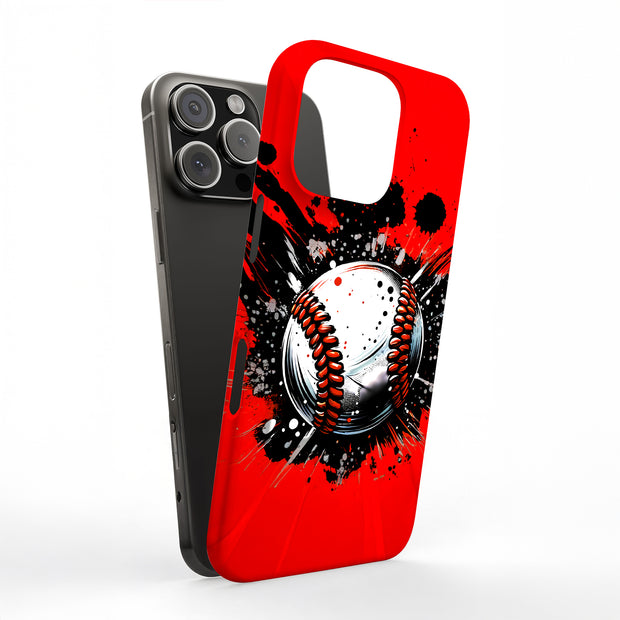 Baseball Crash Tough Cases For Apple iPhone (17, 16, 15, 14, 13, 12, 11, X, SE, 8, 7/ Air, Plus, Pro, Max, Mini, XR, XS), Print in USA