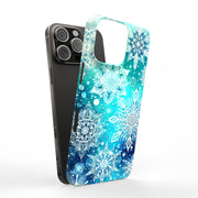 Xmas Snowflake Tough Cases For Apple iPhone (17, 16, 15, 14, 13, 12, 11, X, SE, 8, 7/ Air, Plus, Pro, Max, Mini, XR, XS), Print in USA