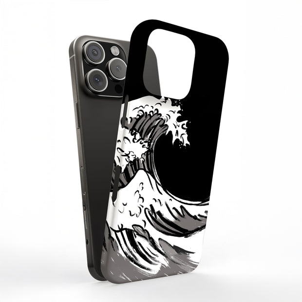 Japanese Waves Tough Cases For Apple iPhone (17, 16, 15, 14, 13, 12, 11, X, SE, 8, 7/ Air, Plus, Pro, Max, Mini, XR, XS), Print in USA