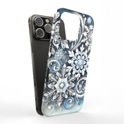 Xmas Snow White Tough Cases For Apple iPhone (17, 16, 15, 14, 13, 12, 11, X, SE, 8, 7/ Air, Plus, Pro, Max, Mini, XR, XS), Print in USA