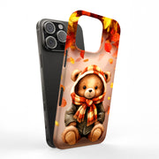 Autumn Bear 1 Tough Cases For Apple iPhone (17, 16, 15, 14, 13, 12, 11, X, SE, 8, 7/ Air, Plus, Pro, Max, Mini, XR, XS), Print in USA