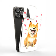 Shiba Inu Love Tough Cases For Apple iPhone (17, 16, 15, 14, 13, 12, 11, X, SE, 8, 7/ Air, Plus, Pro, Max, Mini, XR, XS), Print in USA