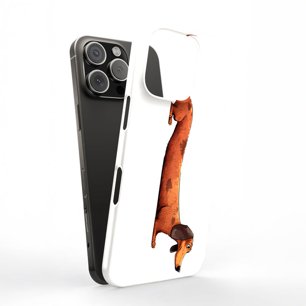 Dachshund Dog Tough Cases For Apple iPhone (17, 16, 15, 14, 13, 12, 11, X, SE, 8, 7/ Air, Plus, Pro, Max, Mini, XR, XS), Print in USA