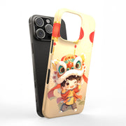 Chinese NewYear Tough Cases For Apple iPhone (17, 16, 15, 14, 13, 12, 11, X, SE, 8, 7/ Air, Plus, Pro, Max, Mini, XR, XS), Print in USA