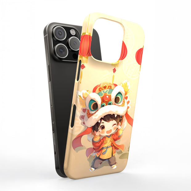 Chinese NewYear Tough Cases For Apple iPhone (17, 16, 15, 14, 13, 12, 11, X, SE, 8, 7/ Air, Plus, Pro, Max, Mini, XR, XS), Print in USA