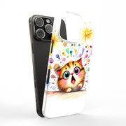 Surprised Cat Tough Cases For Apple iPhone (17, 16, 15, 14, 13, 12, 11, X, SE, 8, 7/ Air, Plus, Pro, Max, Mini, XR, XS), Print in USA