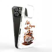 Coffee Life Tough Cases For Apple iPhone (17, 16, 15, 14, 13, 12, 11, X, SE, 8, 7/ Air, Plus, Pro, Max, Mini, XR, XS), Print in USA