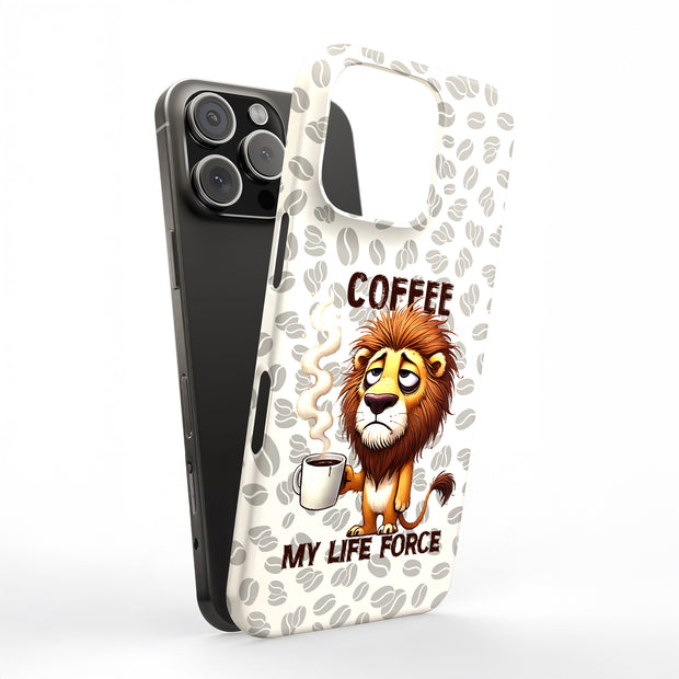 Coffee My Force Tough Cases For Apple iPhone (17, 16, 15, 14, 13, 12, 11, X, SE, 8, 7/ Air, Plus, Pro, Max, Mini, XR, XS), Print in USA
