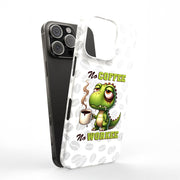 No Work Coffee Tough Cases For Apple iPhone (17, 16, 15, 14, 13, 12, 11, X, SE, 8, 7/ Air, Plus, Pro, Max, Mini, XR, XS), Print in USA